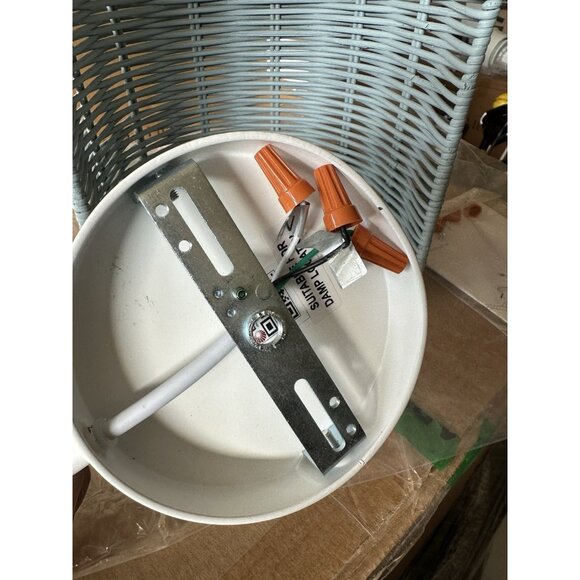 Serena & Lily Santa Barbara Rattan Sconce-Blue - Picture 8 of 8